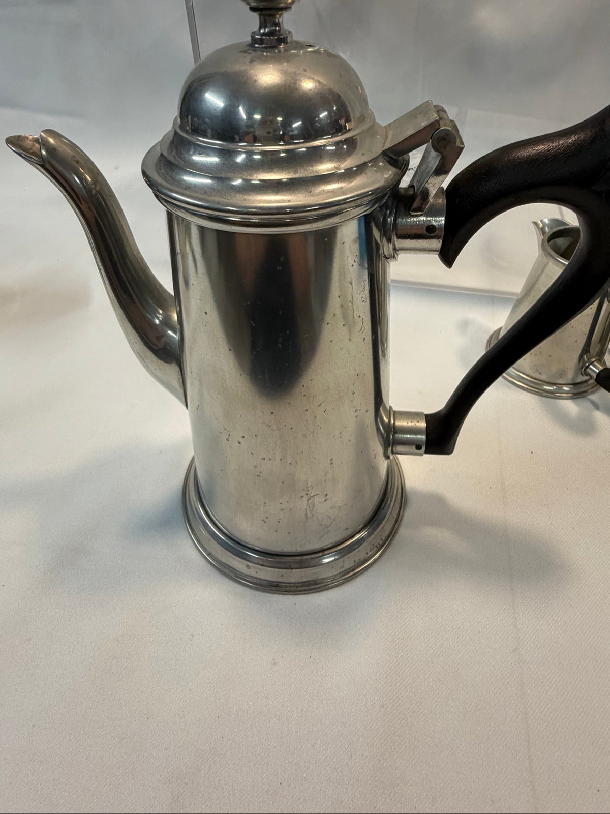 Kirk Stieff Colonial Pewter Tea and Coffee Service, 4-Piece — Tapered Lighthouse Style