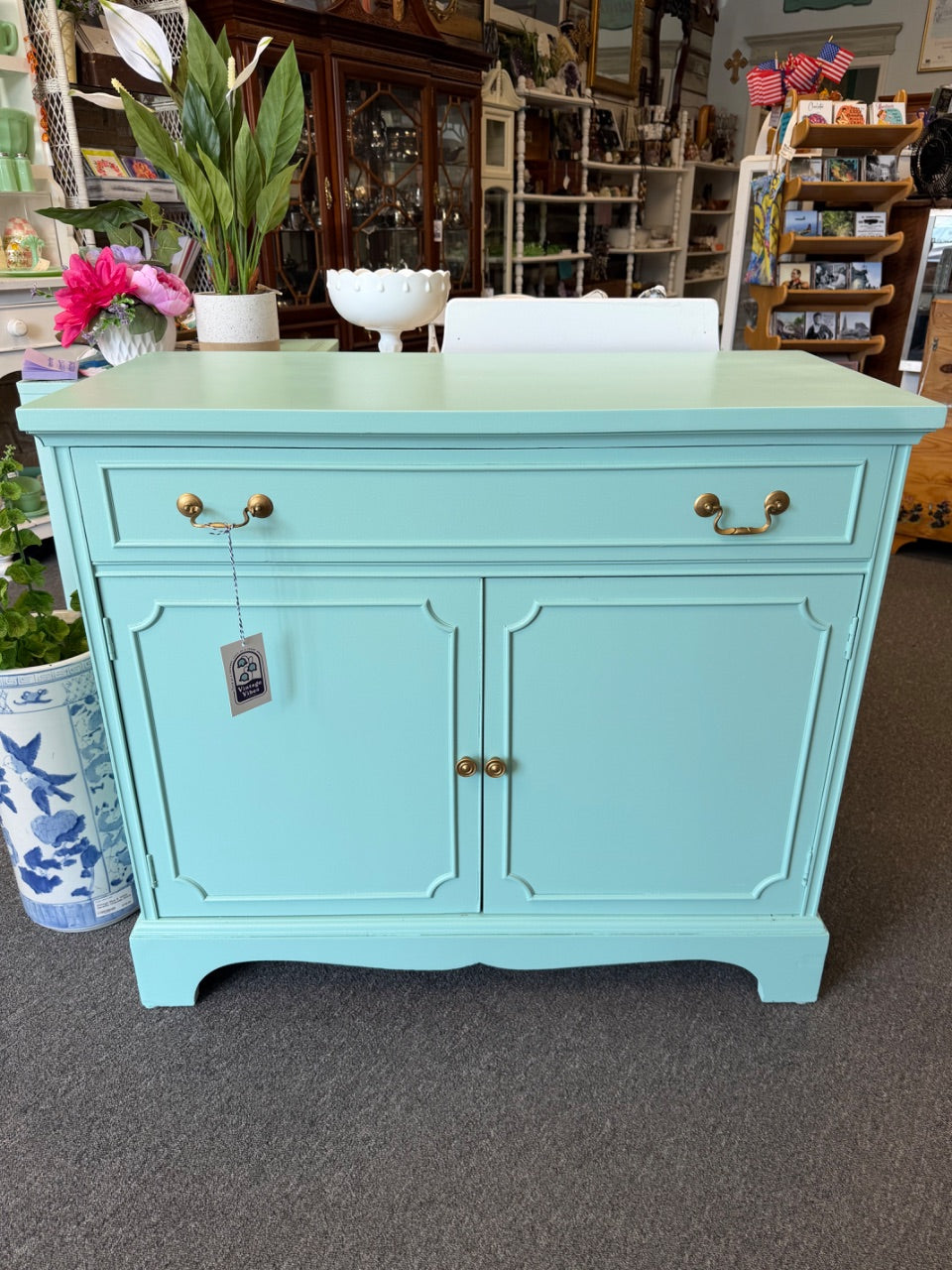 Vintage Mahogany Sideboard Refinished in Wise Owl Higgins Lake